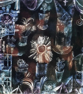 Naturaleza muerta con cardo en flor Expresionismo abstracto Pinturas al óleo